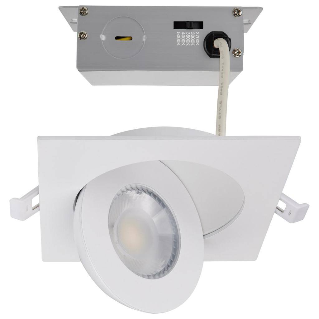 4" 9 watt 120 volt CCT Selectable Square LED 1