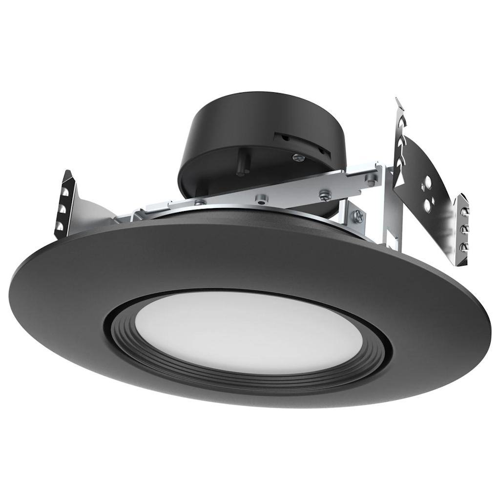 6" 10.5 watt 120 volt CCT Selectable Indoor Black LED Recessed Downlight 1