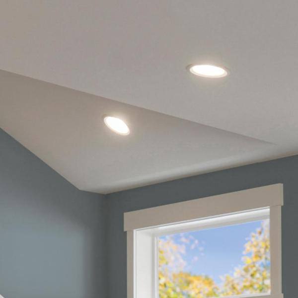 4" 5.8/7/9.5 watt 120 volt CCT Selectable Deep Baffle Indoor LED Recessed Downlight 4