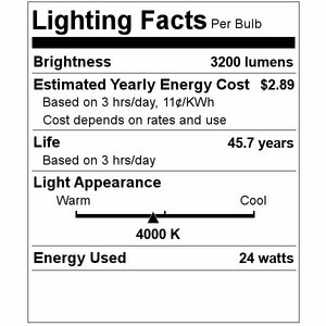 24 watt 120/277 volt 72" T8 Single Pin Base 4000K Cool White Non-Dimmable LED 2