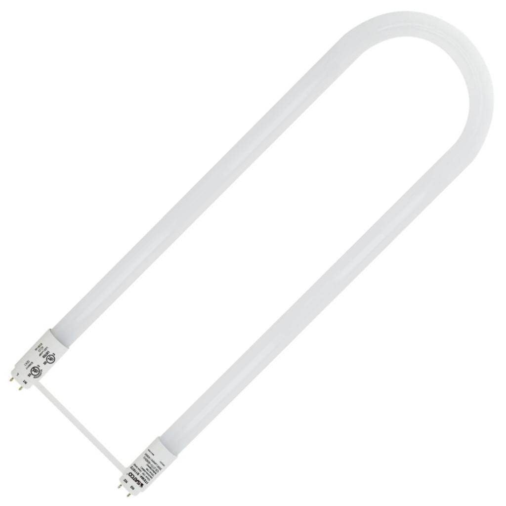 13 watt 120/277 volt 22.5" T8 Bi-Pin Base 3000K Natural White U-Shaped LED 1