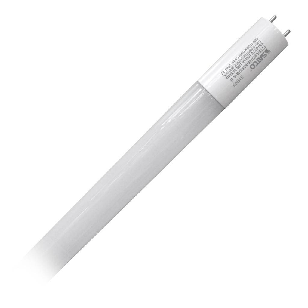 4' 12 watt 120/277 volt T8 Medium Bi-Pin Base 3000K Neutral White Dual Technology LED Light Bulb 1