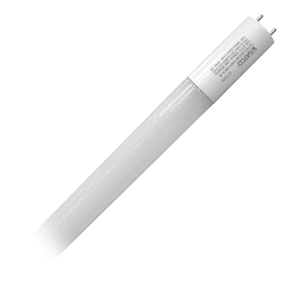 4' 12 watt 120/277 T8 Medium Bi-Pin Base 4000K Cool White Dual Technology LED Light Bulb 1