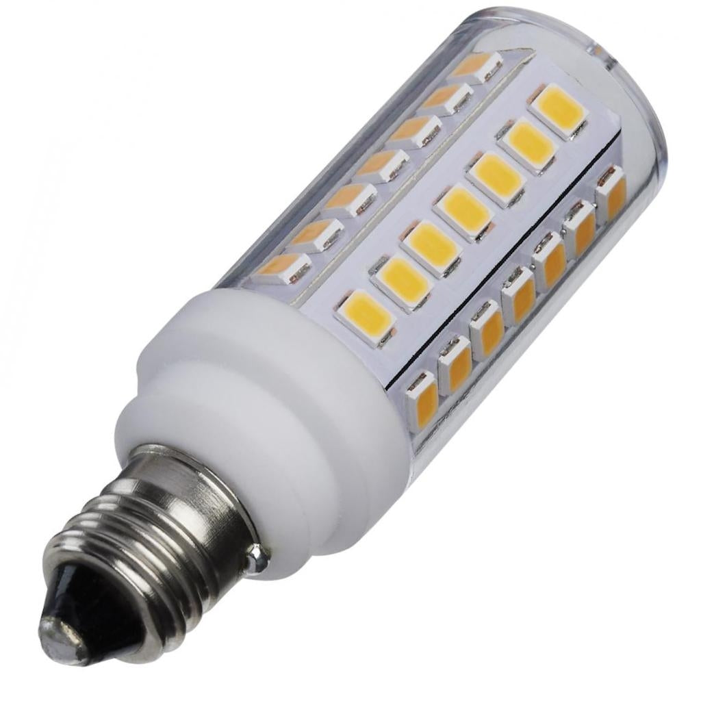 5 watt 120 volt T6 Candelabra Screw Base 5000K Daylight Clear Triac Dimmable LED 1