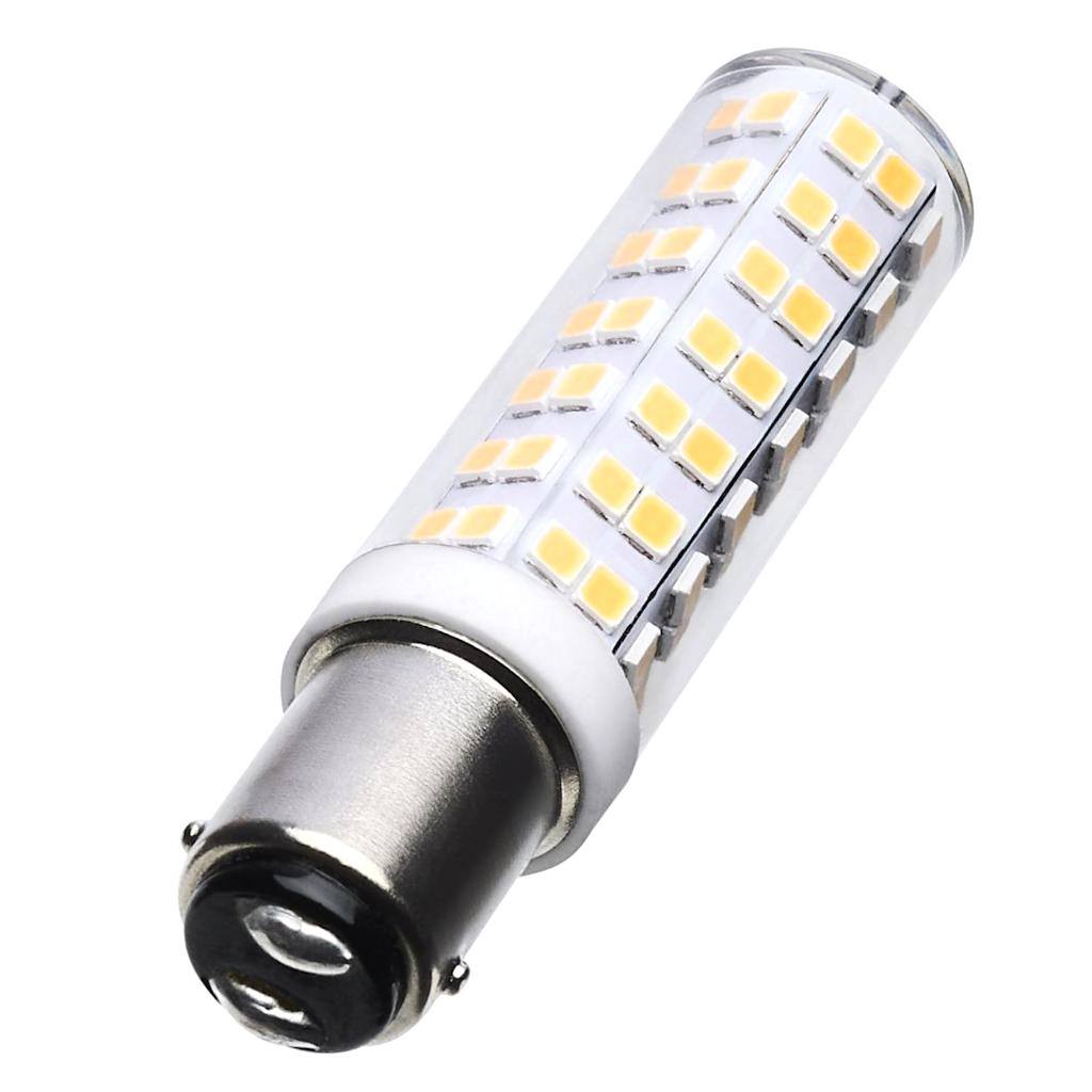 6.5 watt 120 volt T6 Double Contact Bayonet Base 3000K Natural White Clear Dimmable LED 1