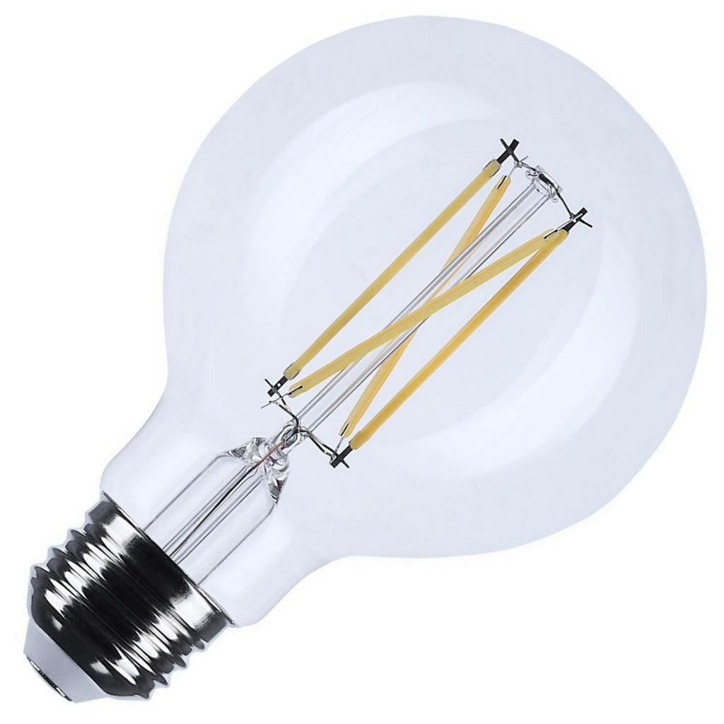 6 watt 120 volt G25 Medium Screw Base 3500K Clear Neutral White Dimmable LED 1