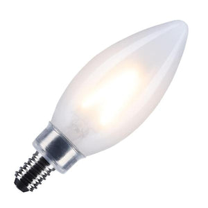 3 watt 120 volt B11 Candelabra Screw Base 3000K Natural White Frosted Dimmable LED 3