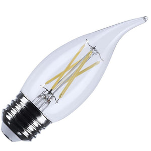 5.5 watt 120 volt CA10 Medium Screw Base 5000K Daylight Clear Dimmable LED 1