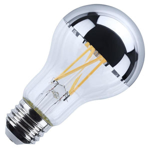 12 watt 120 volt A19 - Medium Screw Base 2700K Silver Coated Top Dimmable LED 1