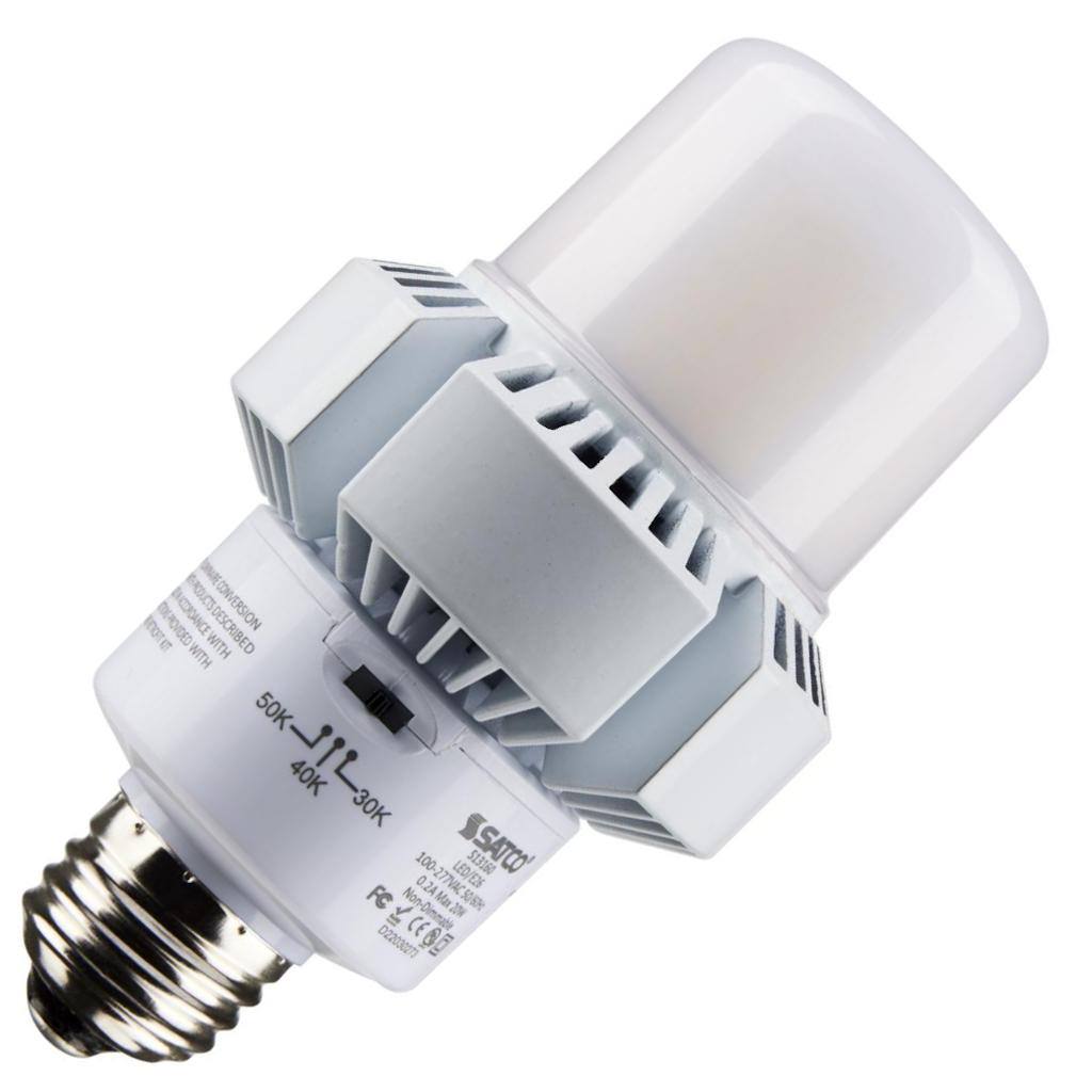 20 watt 120/277 volt AP23 Medium Screw Base CCT Selectable LED Light Bulb 1