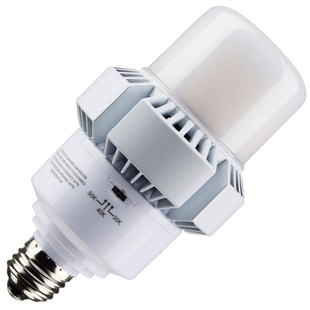 35/17 watt 120/277 volt AP28 Medium Screw Base CCT Selectable LED Light Bulb 1