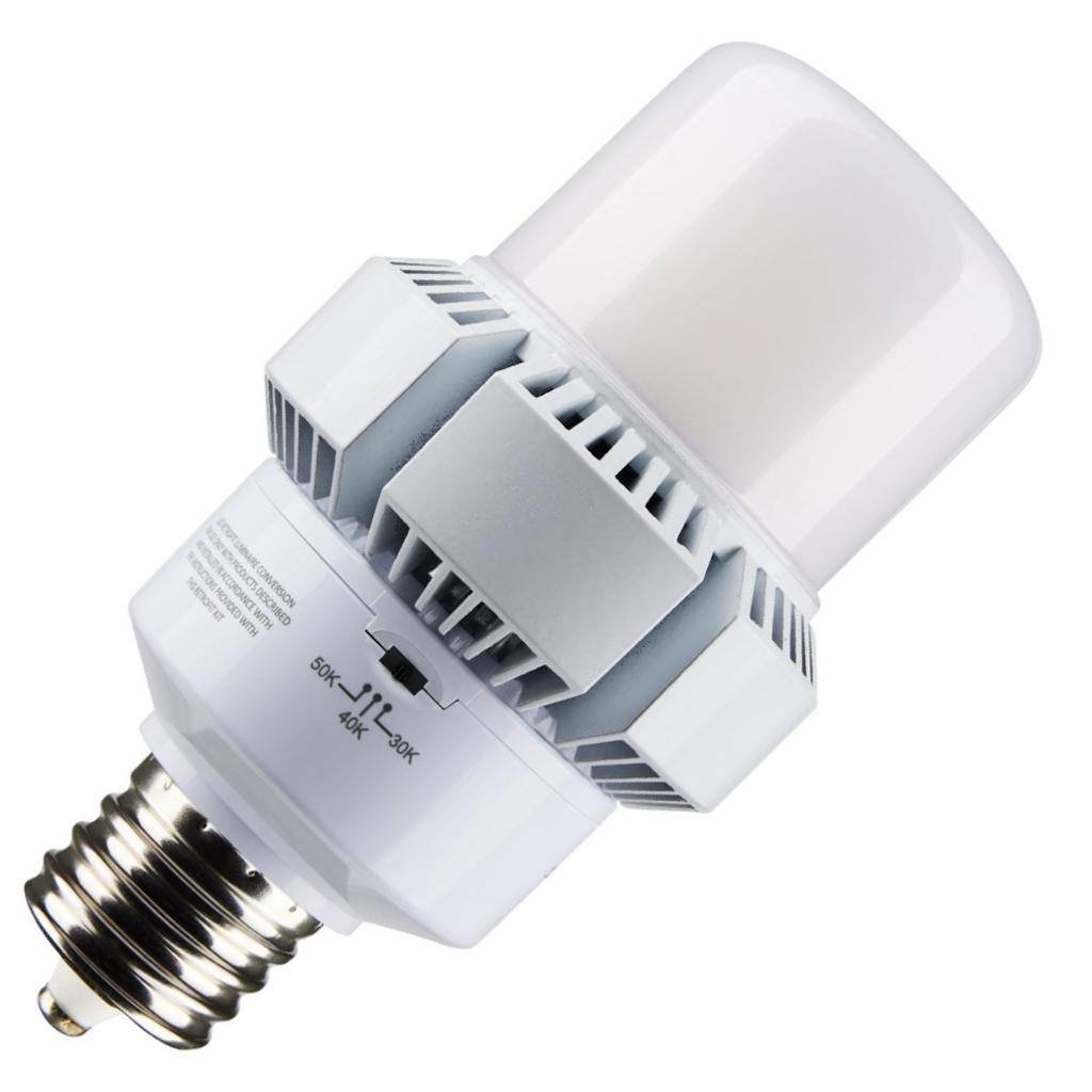 45/22 watt 120/277 volt AP32 Mogul Screw Base CCT Selectable LED Light Bulb 1
