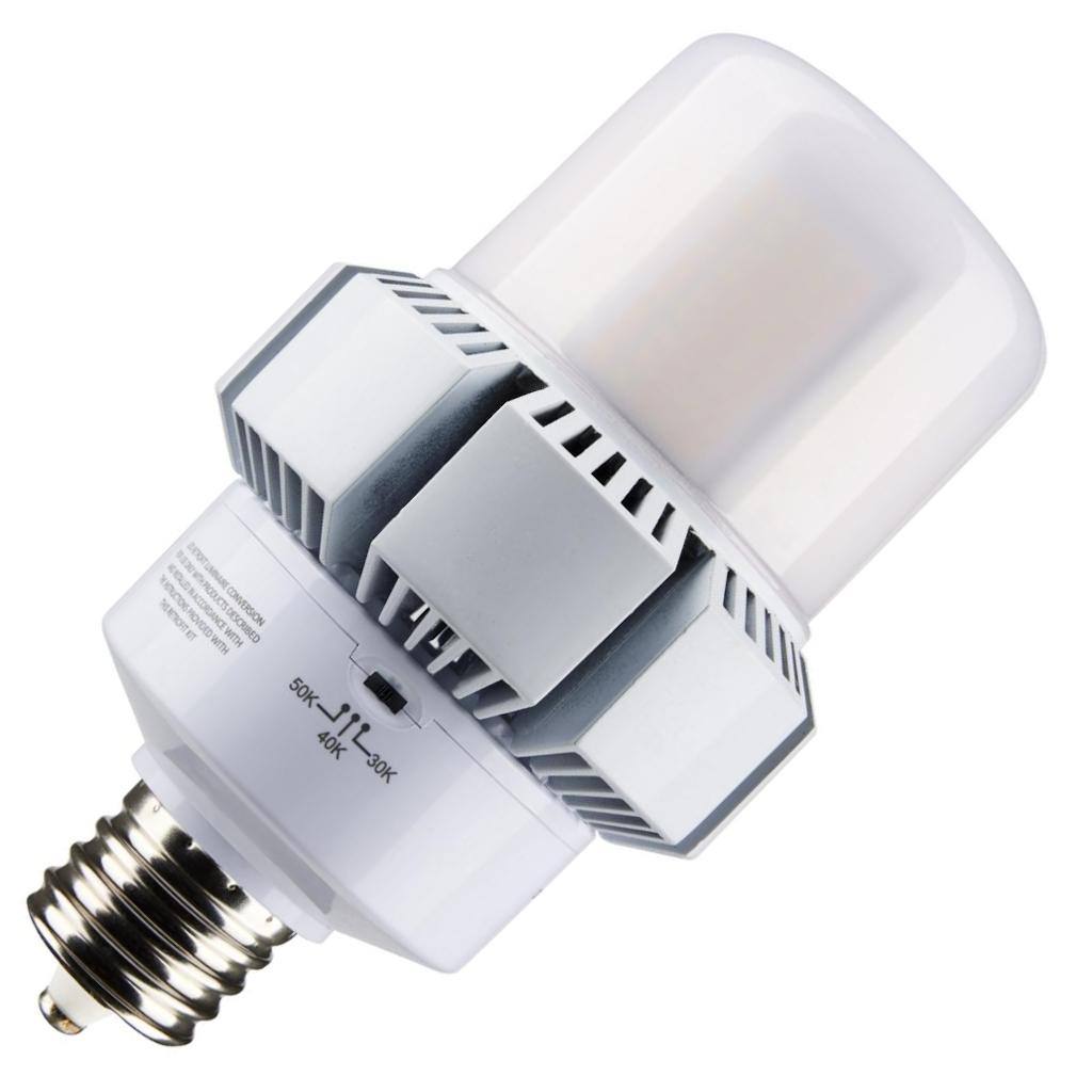 65/32 watt 120/277 volt AP37 Mogul Screw Base CCT Selectable LED Light Bulb 1