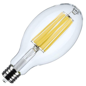 56 watt 120/277 volt ED37 Exclusionary Mogul Screw Base 4000K Cool White Clear Ballast Bypass Non-Dimmable LED 1
