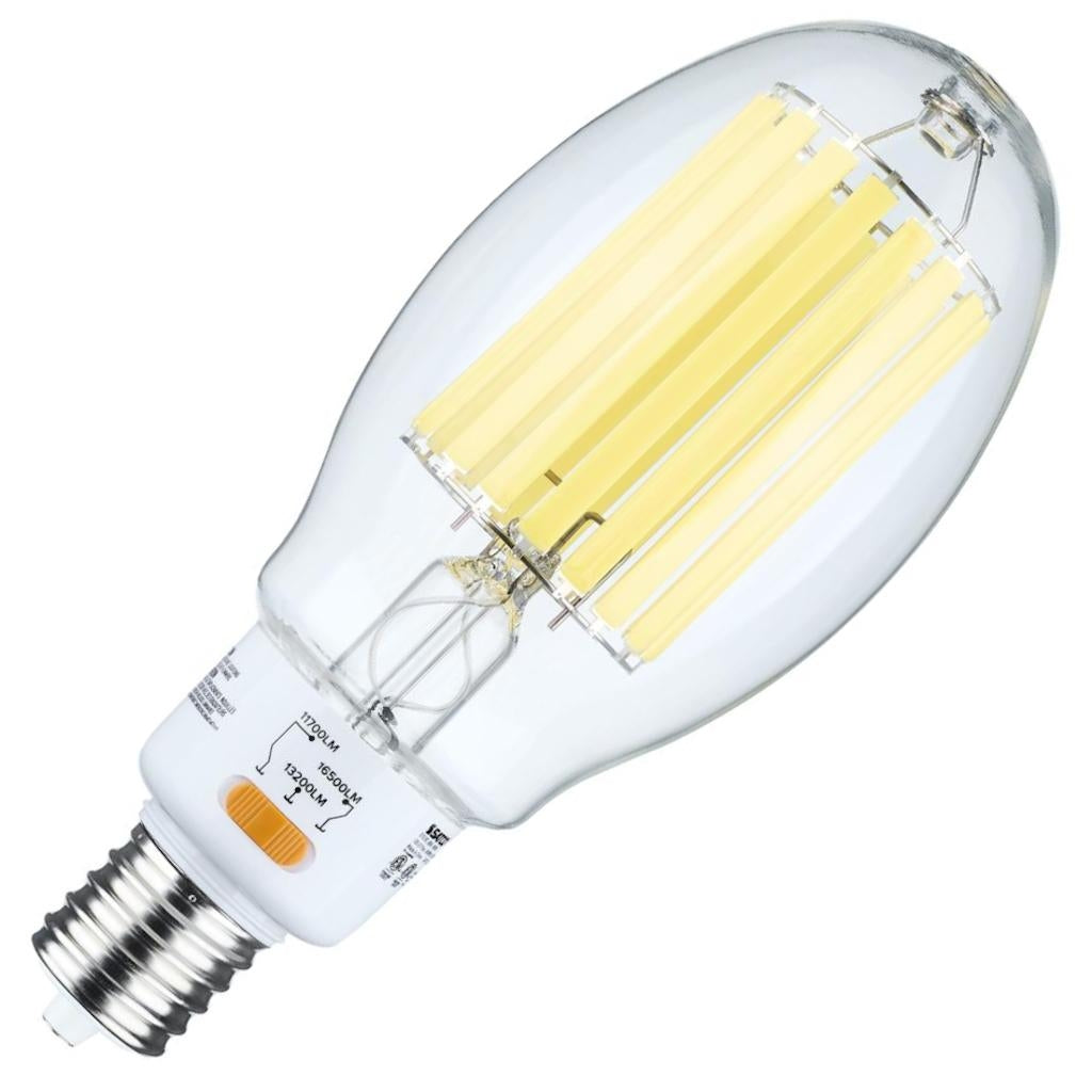 Selectable watt 120/277 volt ED28 Exclusionary Mogul Screw Base 5000K Daylight Ballast Bypass Dimmable LED 1