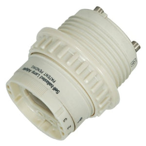 Twist and Lock (GU24) to CFL (G24q-2) 277 volt Adapter Converter Socket 1