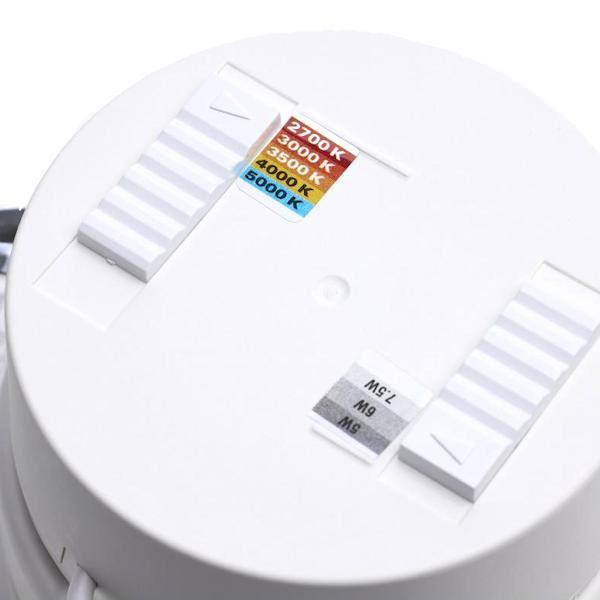 4" 5/6/7.5 watt 120 volt CCT Selectable Deep Baffle Indoor LED Recessed Downlight 3