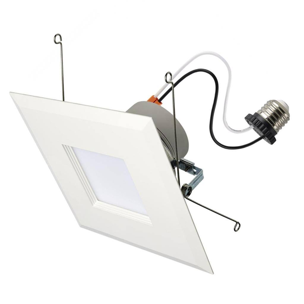 5"-6" 7.5/10.5/14.5 watt 120 volt CCT Selectable Deep Baffle Indoor LED Recessed Downlight 1