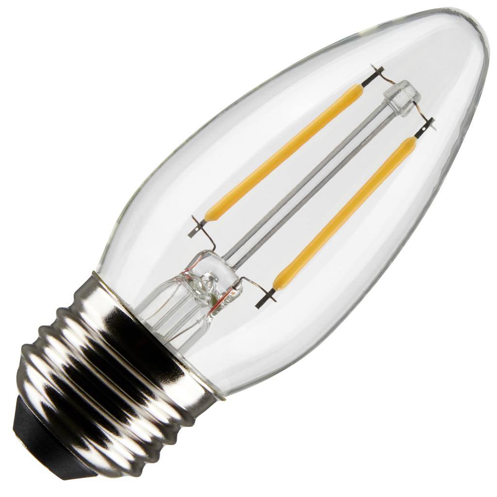 3 watt 120 volt B11 Medium Screw Base 2700K Warm White Dimmable LED 1