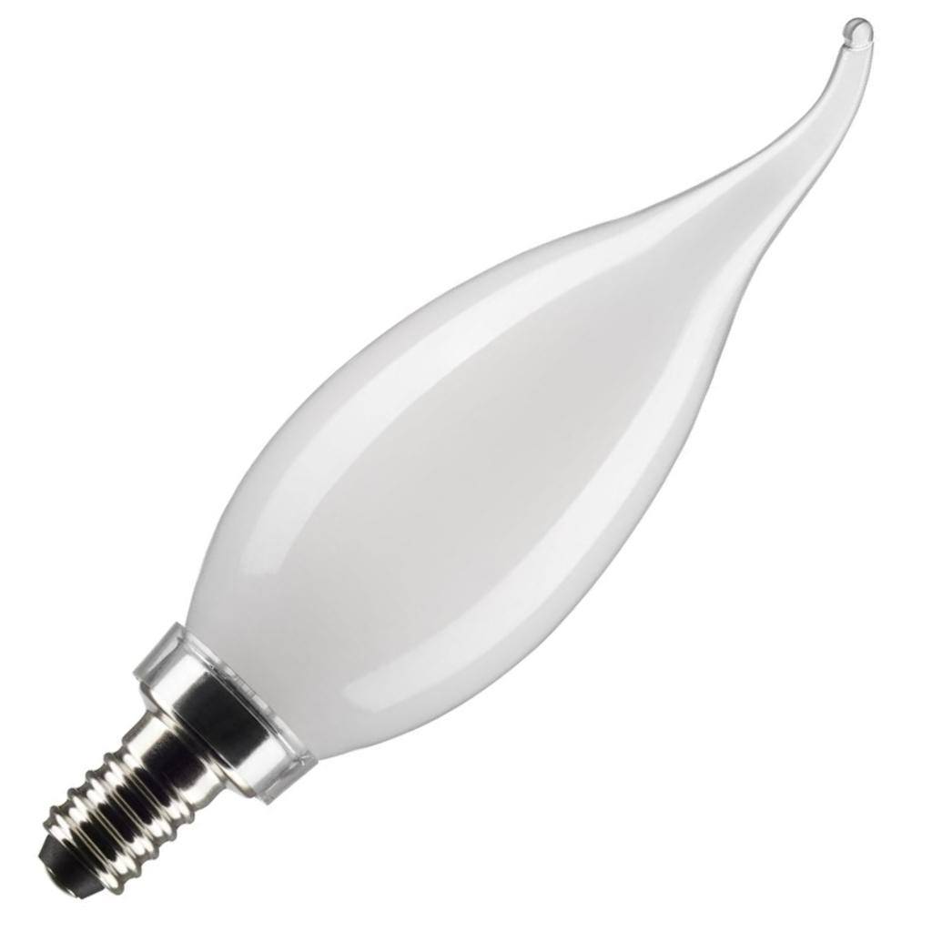 5.5 watt 120 volt CA10 Candelabra Screw Base 3000K Natural White LED Light Bulb 1