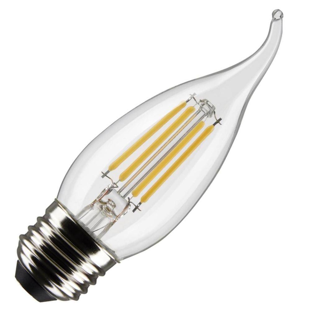 5.5 watt 120 volt CA10 Medium Screw Base 4000K Cool White LED Light Bulb 1