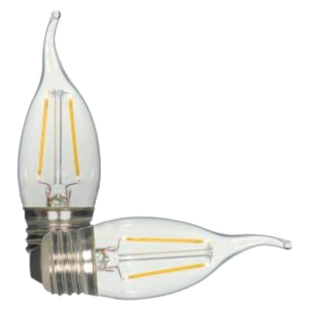 5.5 watt 120 volt CA10 Medium Screw Base 2700K Warm White LED (2-Pack) 1