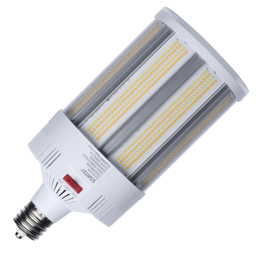 135/200/270 watt 120/277 volt Corncob Mogul Screw Base Clear White CCT Selectable Ballast Bypass / Direct Wire Dimmable LED 1