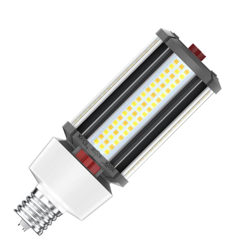 Selectable watt 120/277 volt Extended Mogul Screw Base CCT Selectable White LED Light Bulb 1