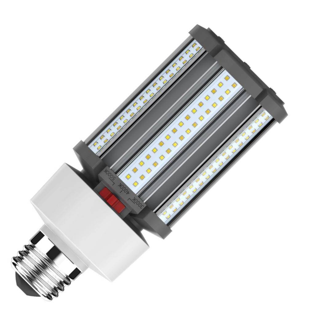 36 watt 277/480 volt Medium Screw Base CCT Selectable White LED Light Bulb 1