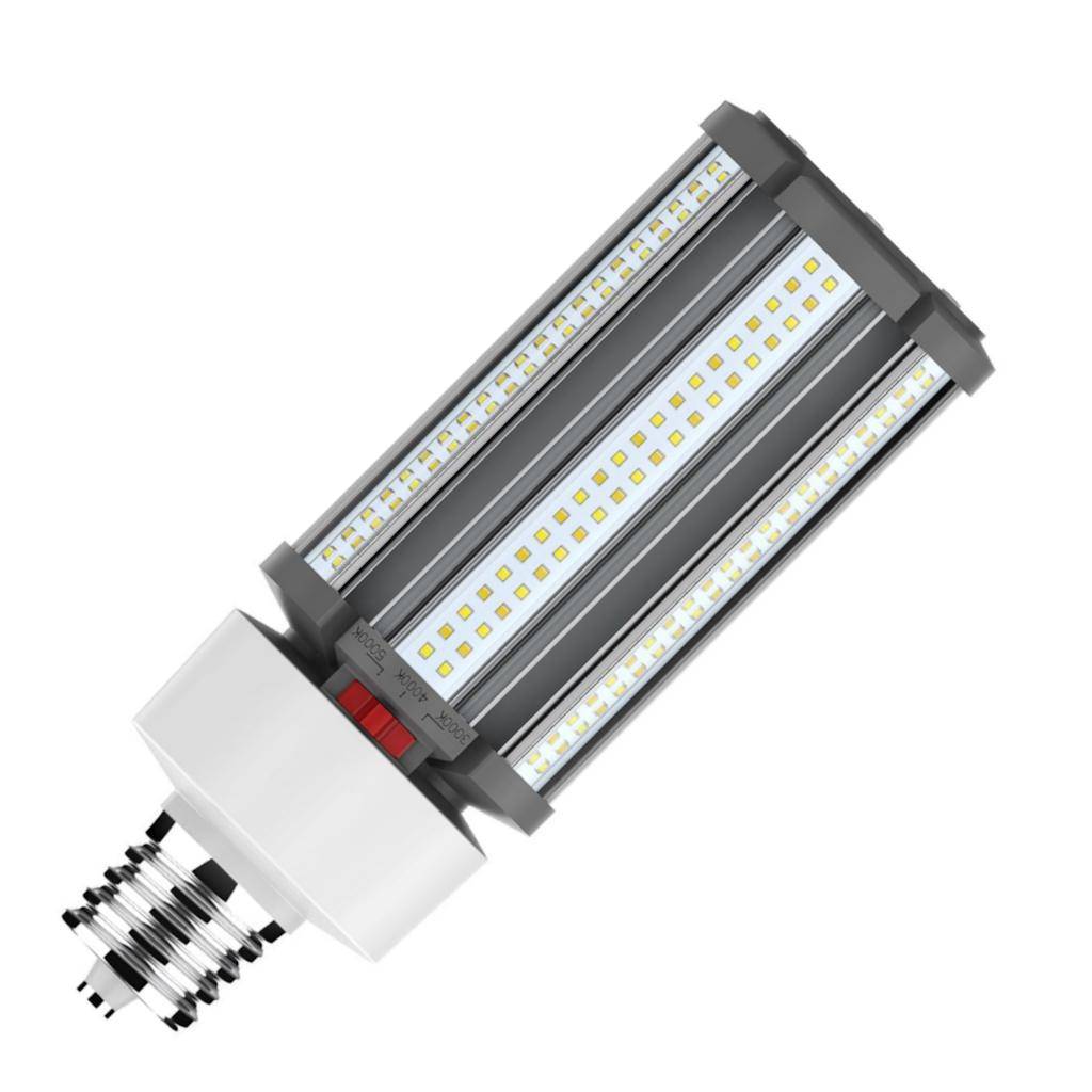 45 watt 277/480 volt Extended Mogul Screw Base CCT Selectable White LED Light Bulb 1