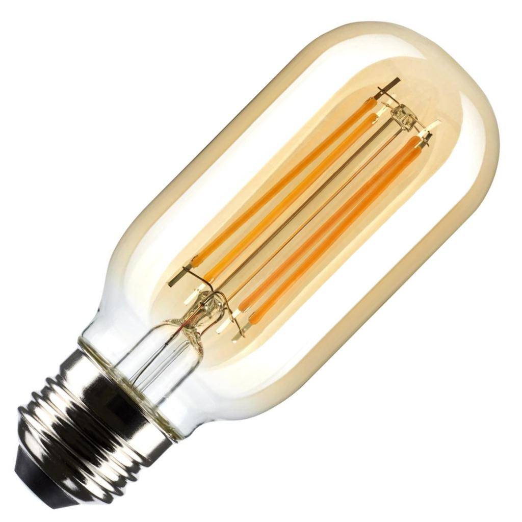 5.5 watt 120 volt T14 Medium Screw Base 2000K Warm White Amber LED Light Bulb 1
