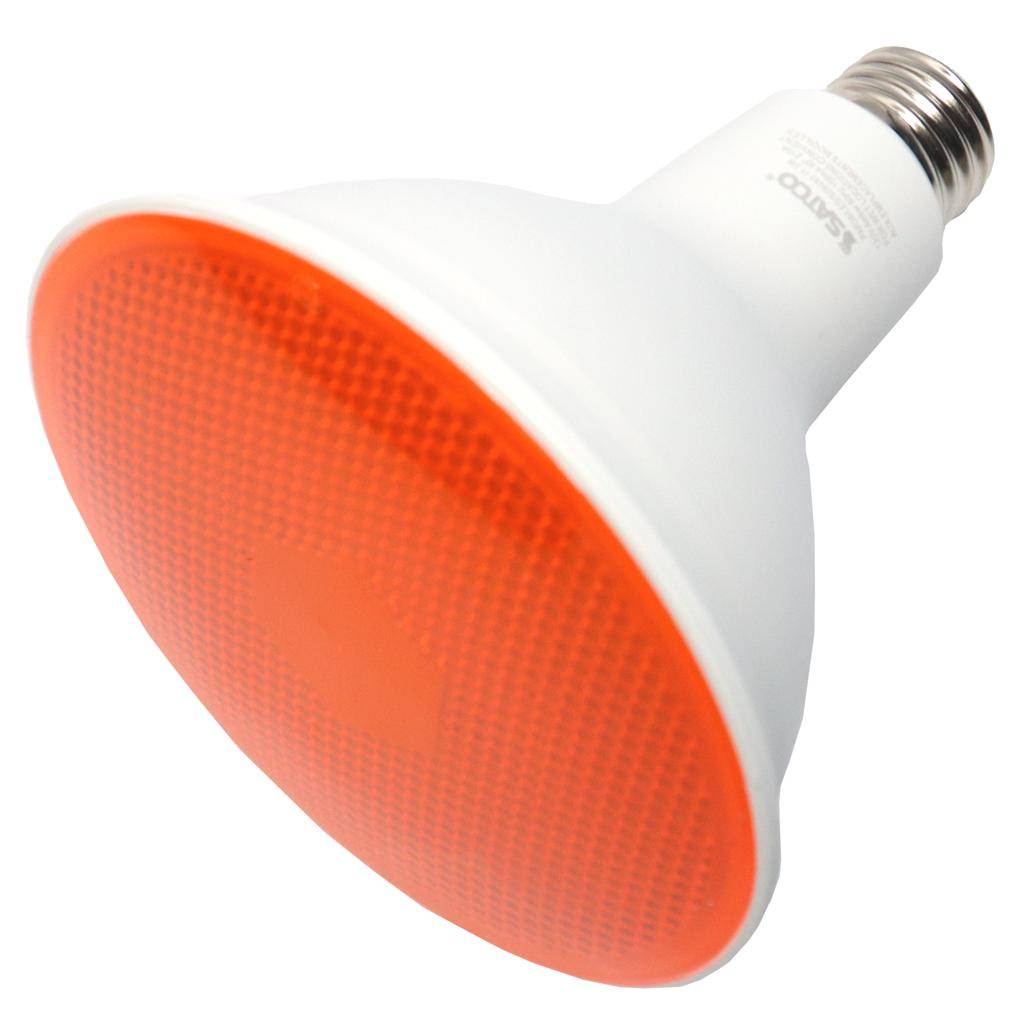 11.5 watt 120 volt PAR38 Medium Screw Base Amber Non-Dimmable LED 1