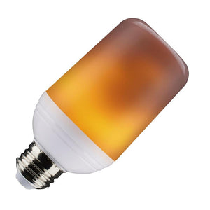 2.5 watt 120 volt T19 Medium Screw Base 1600K Amber LED Flame Light Bulb 1