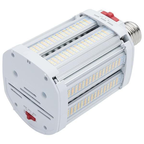 Selectable watt 120/277 volt Corncob Exclusionary Mogul Screw Base CCT Selectable LED Wall Pack 4