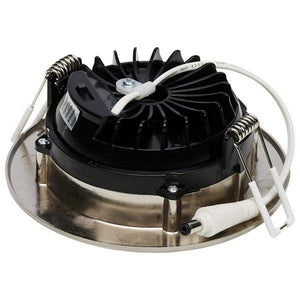 4" 12 watt 120 volt CCT Selectable Brushed Nickel Finish Gimbaled Dimmable LED Recessed Downlight 2