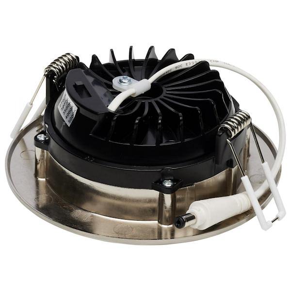 4" 12 watt 120 volt CCT Selectable Brushed Nickel Finish Gimbaled Dimmable LED Recessed Downlight 2