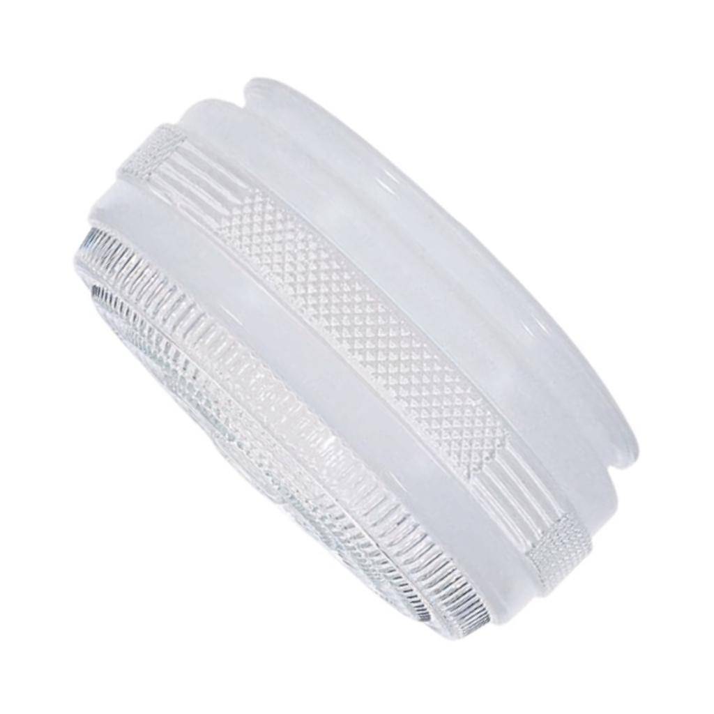 5.875" Fitter White Glass Drum Shade 1