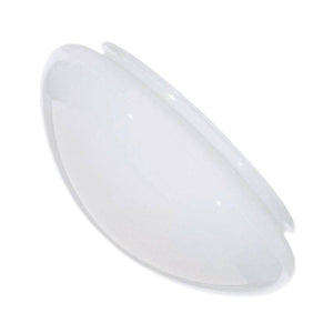 9.875" Fitter White Mushroom Replacement Glass 1