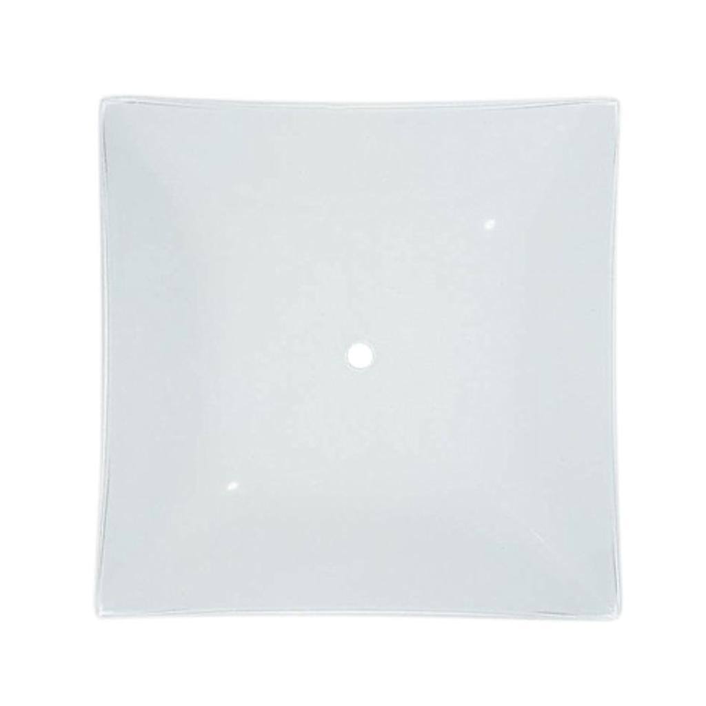 14" White Square Shade 1
