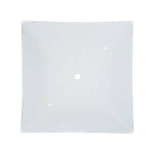 14" White Square Shade 1