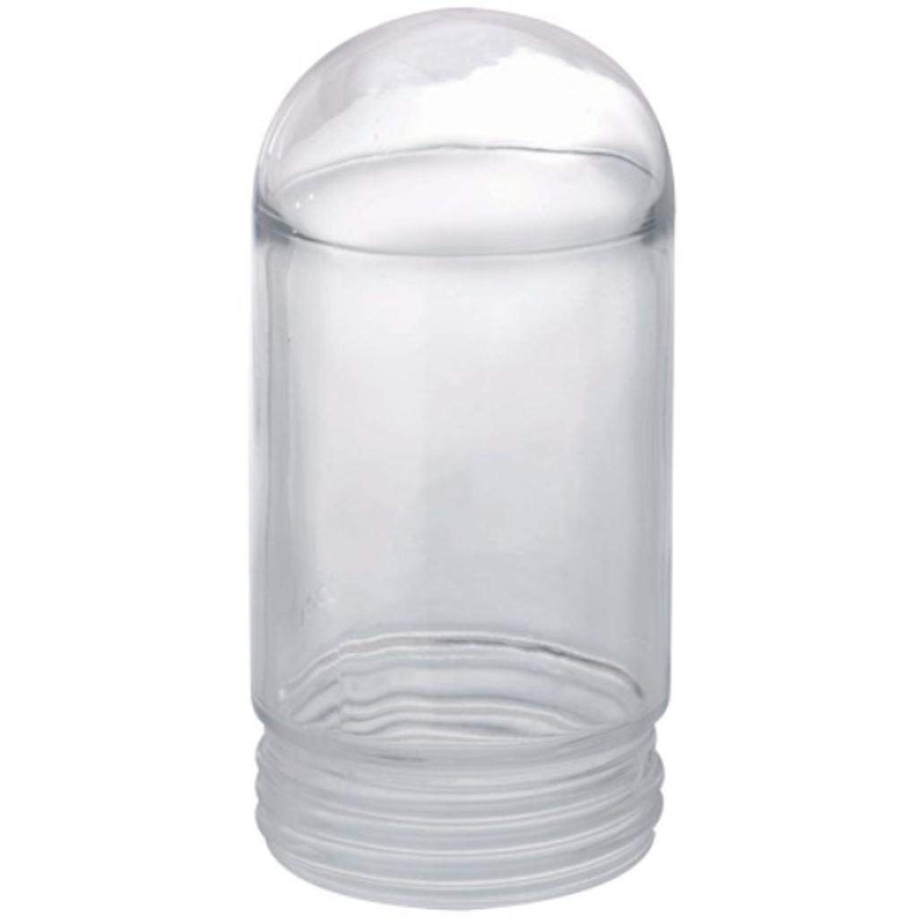 Threaded Clear Glass Jelly Jar for Outdoor Light Fixture 1