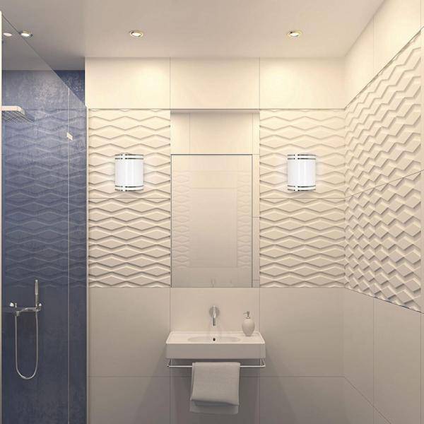 10 watt 120 volt CCT Selectable Brushed Nickel Wall Sconce Light Fixture 2