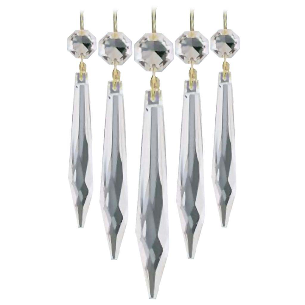 3" Clear Crystal Prisms (5 Pack) 1