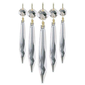3" Clear Crystal Prisms (5 Pack) 1