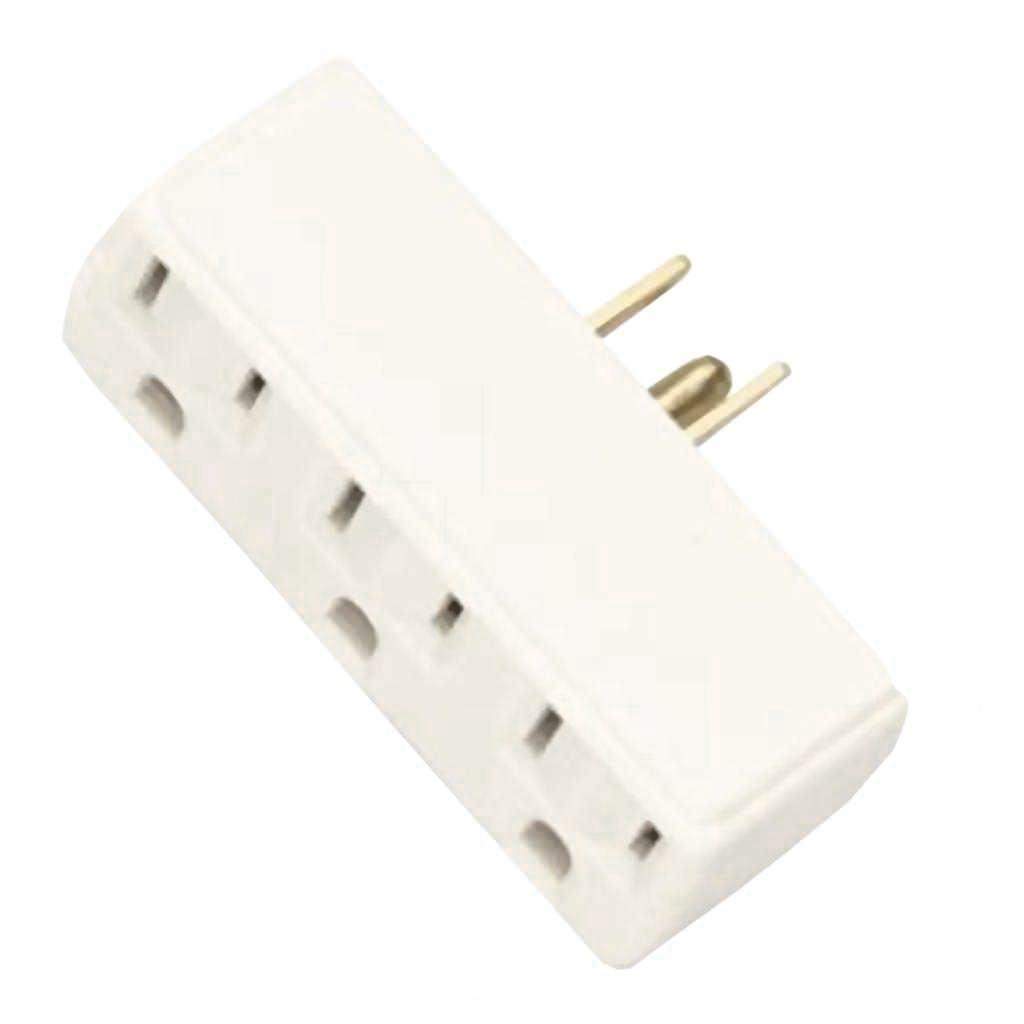 Triple Tap Adapter Polarized Carded Ivory Finish 1