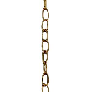 3' 8 Gauge Chain Antique Brass Finish 1