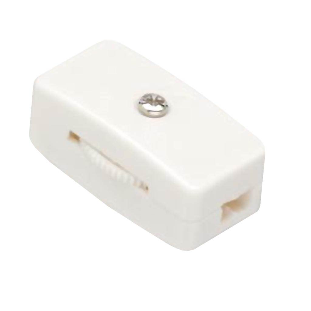 Inline Cord Switch White Finish 1