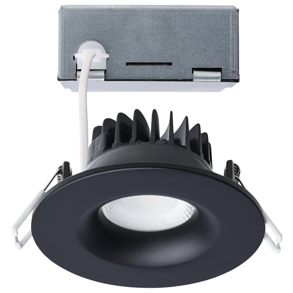5"-6" 10 watt 120 volt CCT Selectable Round Black Remote Driver Dimmable LED 1