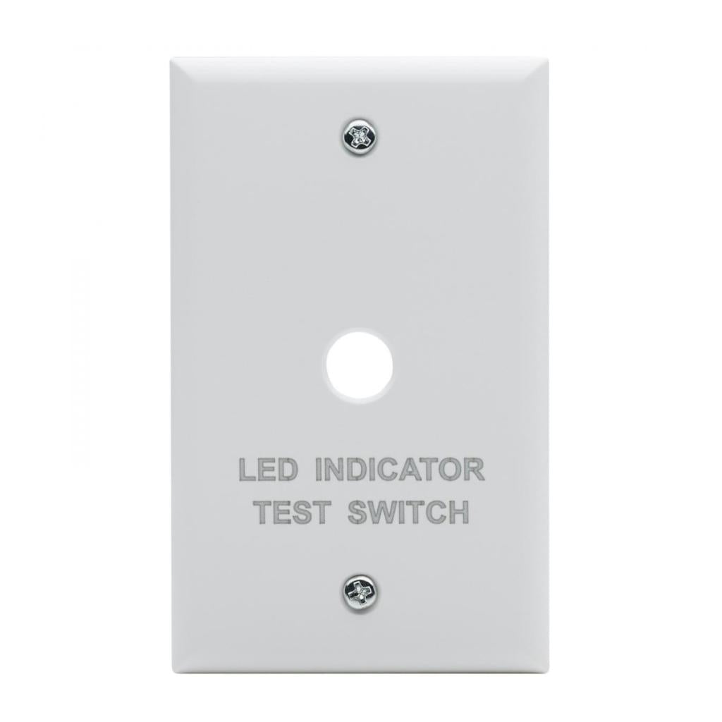 Emergency Remote Test Switch Single Gang White Wall Plate 1