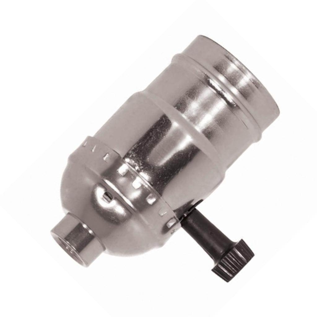 1/8 IPS Cap Nickel 3 Terminal 2 Circuit Turn Knob Socket 1